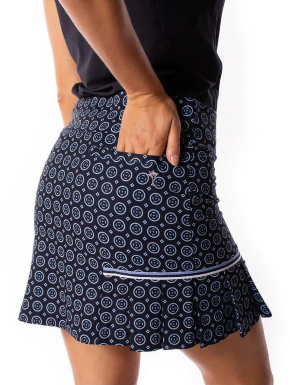 Golftini Performance Skort Size 14 Side Pleat Mini Skirt with Shorts NEW UPF 30